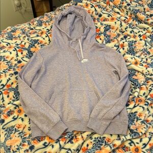 Nike purple Pullover Sweater with Ribbed Cuffs